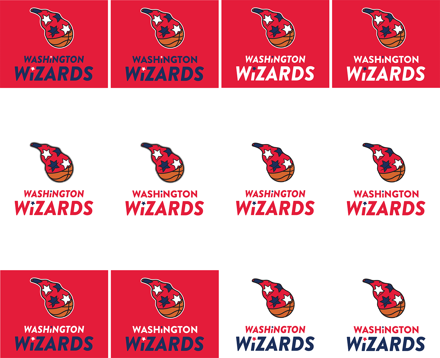 NBA basketball Washington Wizards logo Rebrand jersey sports branding  athletics