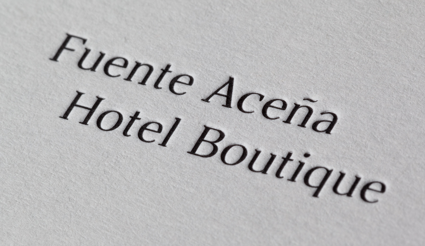 hotel branding  raw tipography custom font