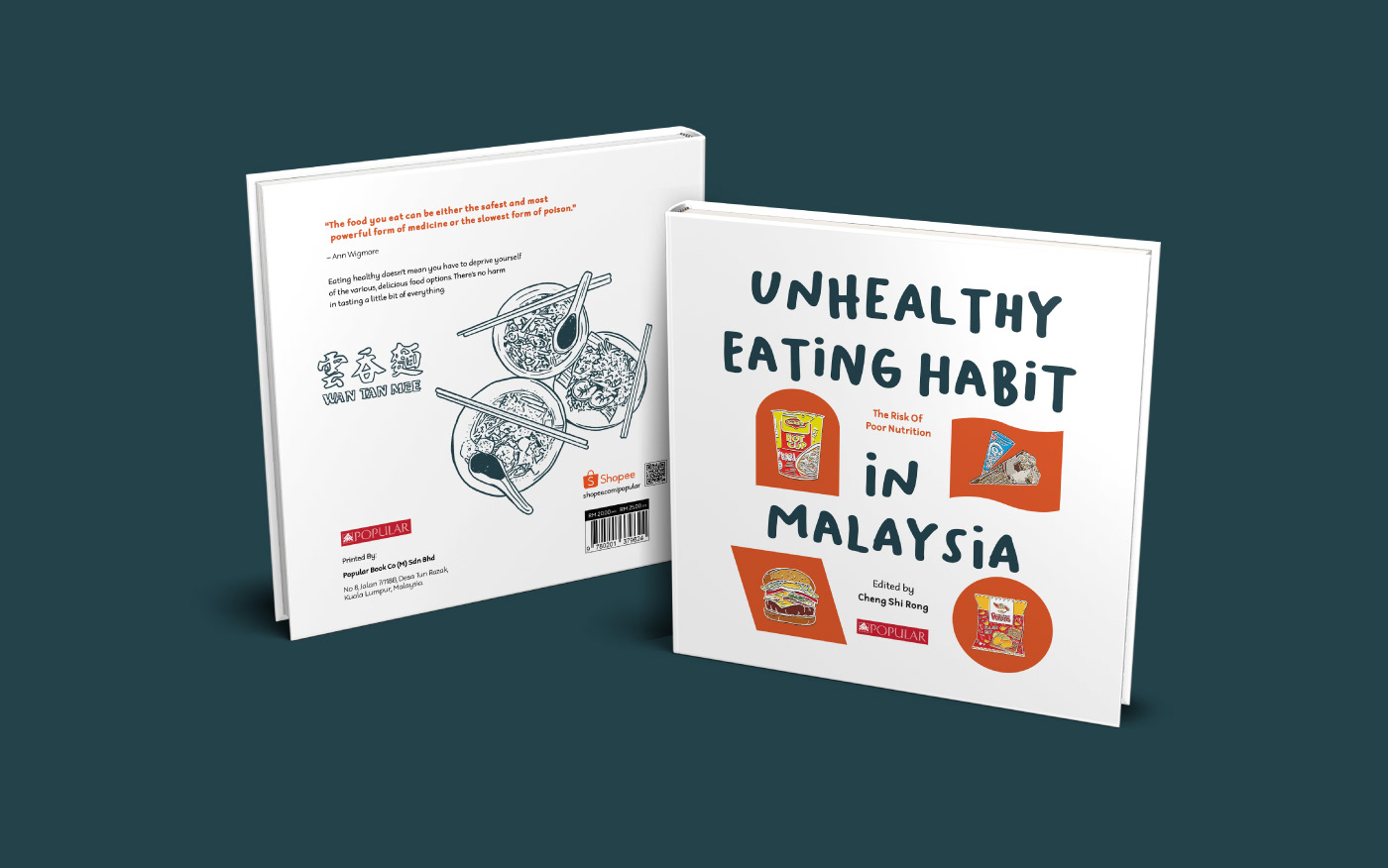 book booklet design Eating Habits editorial design  Food  Layout print problem solving publication unhealthy