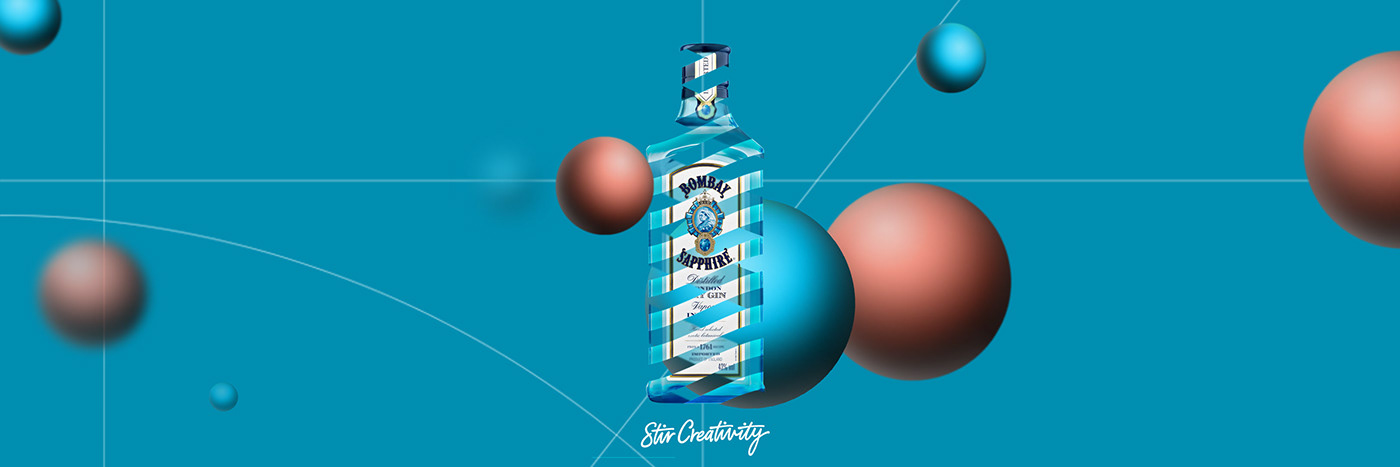 ad animation  art bombay drink escher gin motion stircreativity Trapcode