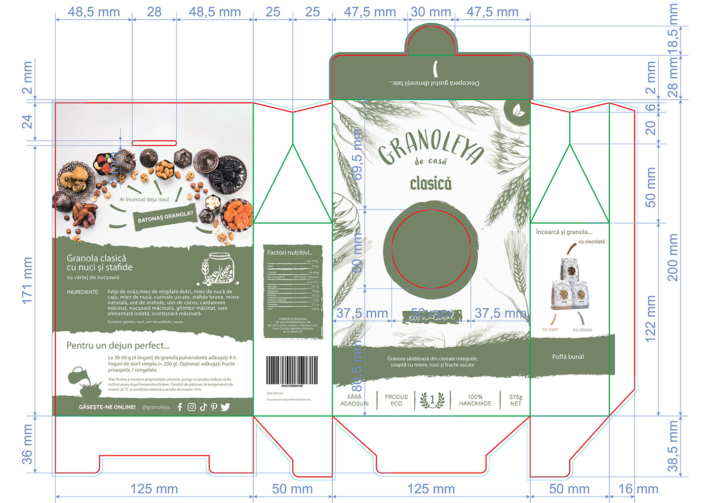 design granola graphic handmade ILLUSTRATION  lettering Mockup Packaging product packaging design