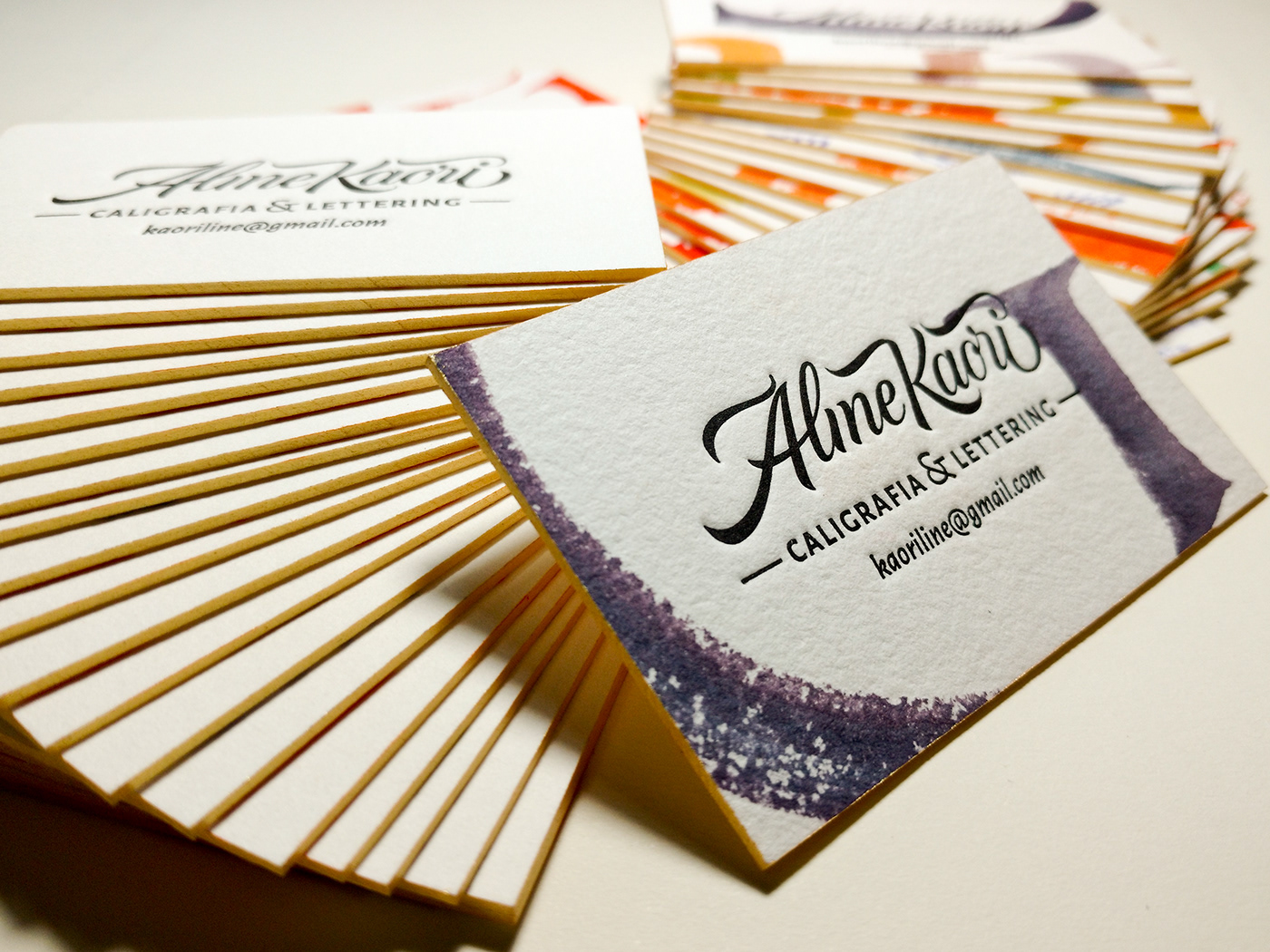Calligraphy   caligrafia letterpress print business card lettering visual identity Logotype logo