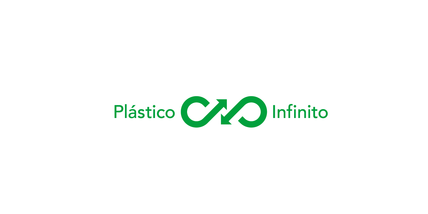 plastico infinito logo Rebrand branding  colombia Cali eco plastic