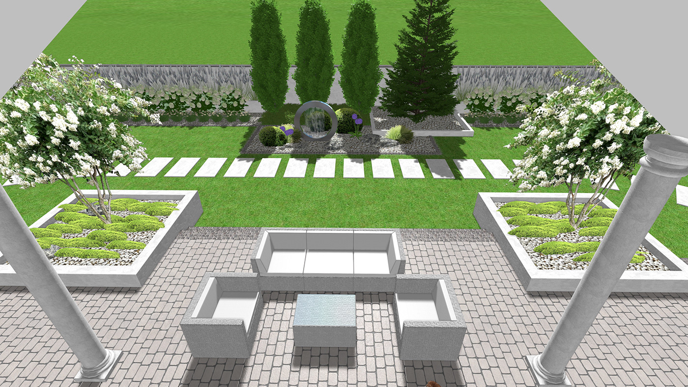 garden design Landscape Architecture  projektogrodu wizualizacja