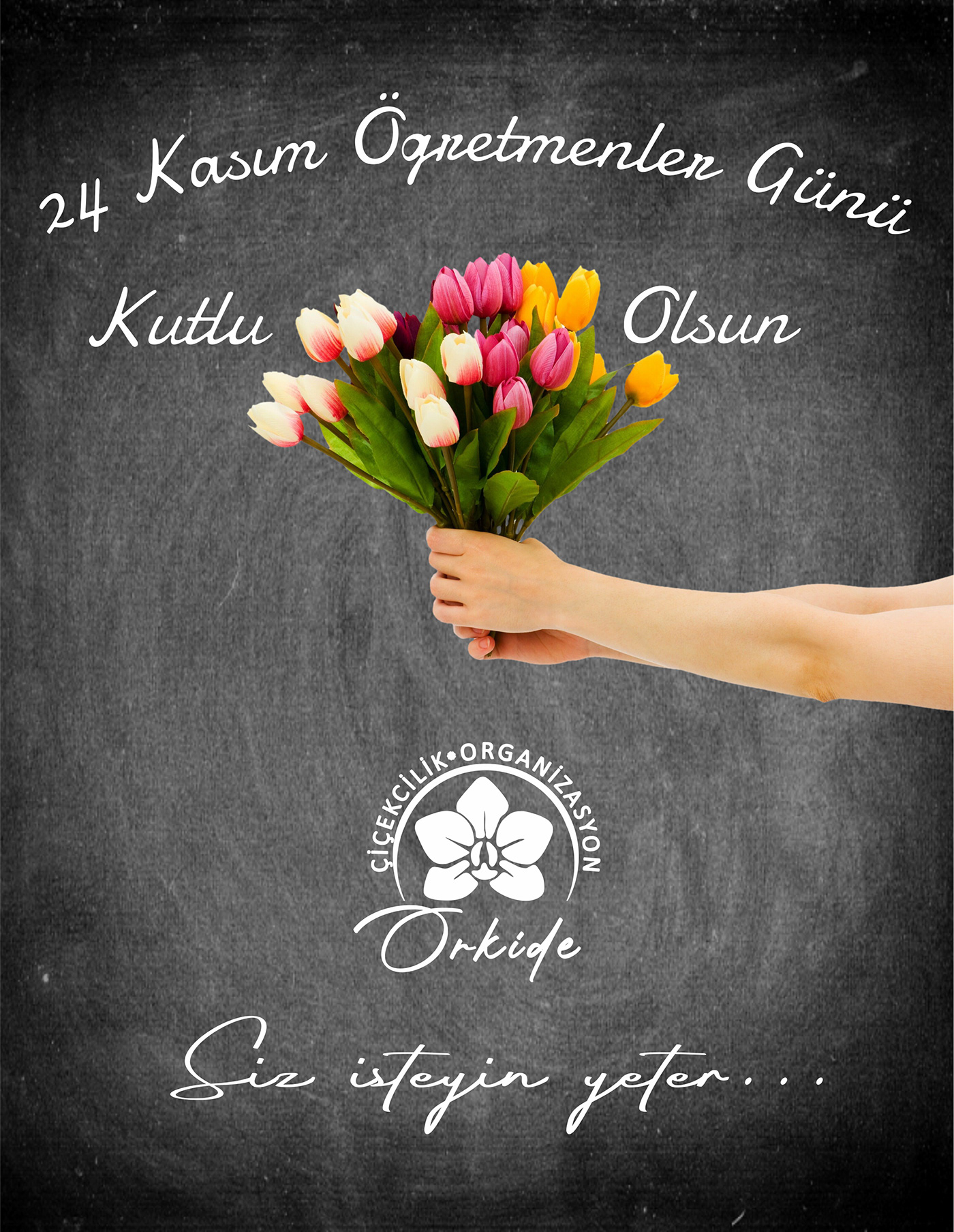 24kaısm Anneler bayram Buket çiçek Eğitim kutlama Lale Öğretmen tahta