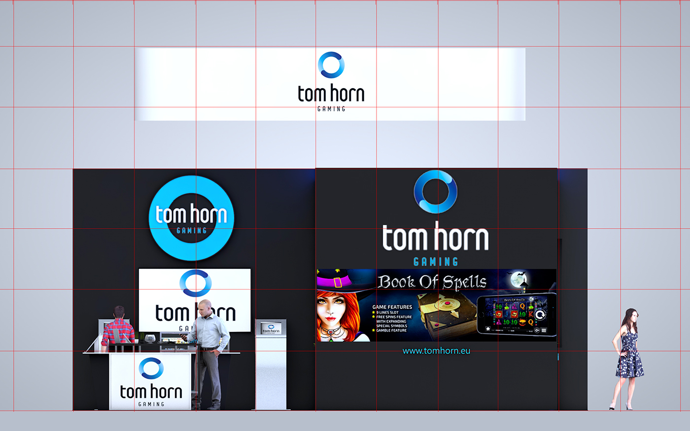 tom horn Exhibition  stands design cinema 4d Exhibition Stands Exhibition Design  Stand 3D visualization