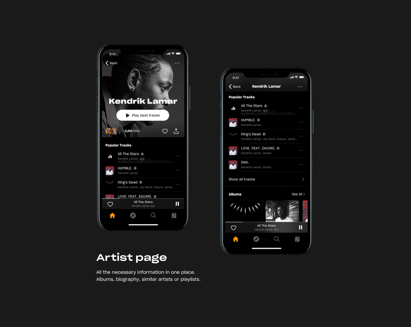 music deezer Music Player UI playlist Interface iphone ios iPad apple watch