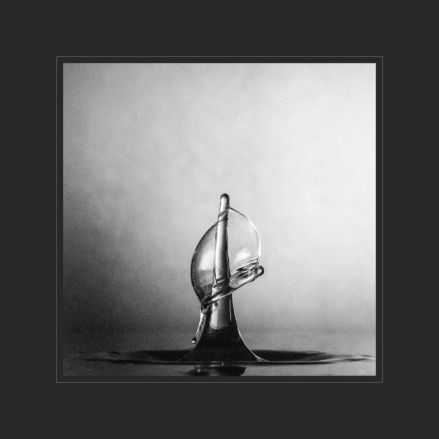 High Speed Still abstract water drop sculpture droplet splash