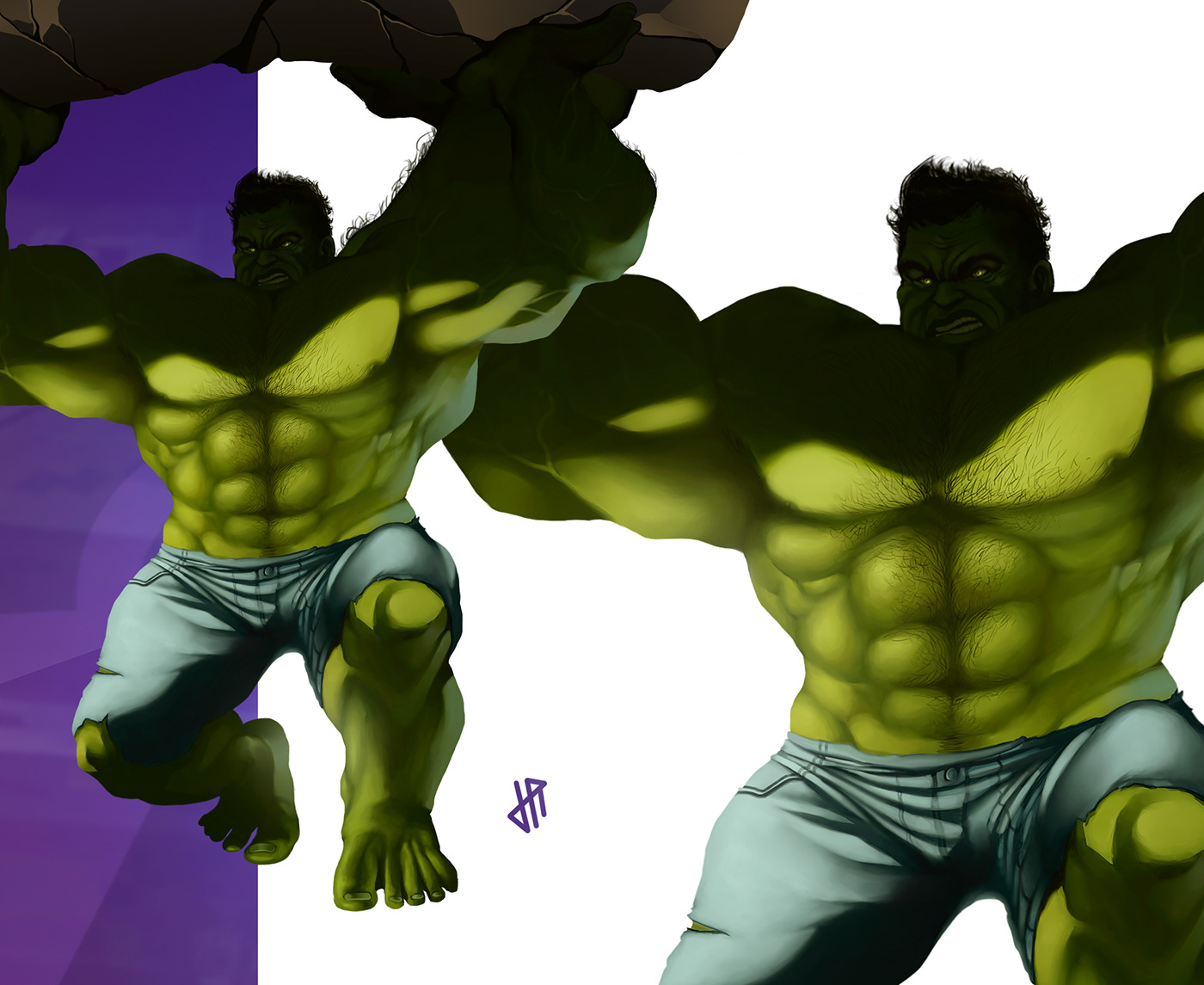 Hulk marvel Avengers comics Character design  digital illustration cartoon vingadores