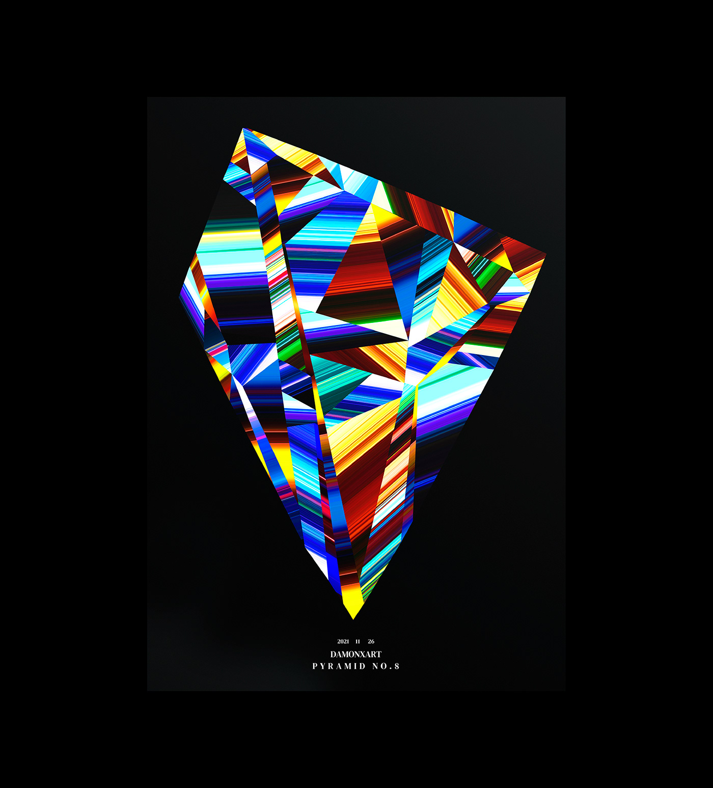 color crystal cut glass diamond  glass gradient graphic design  ILLUSTRATION  poster reflection
