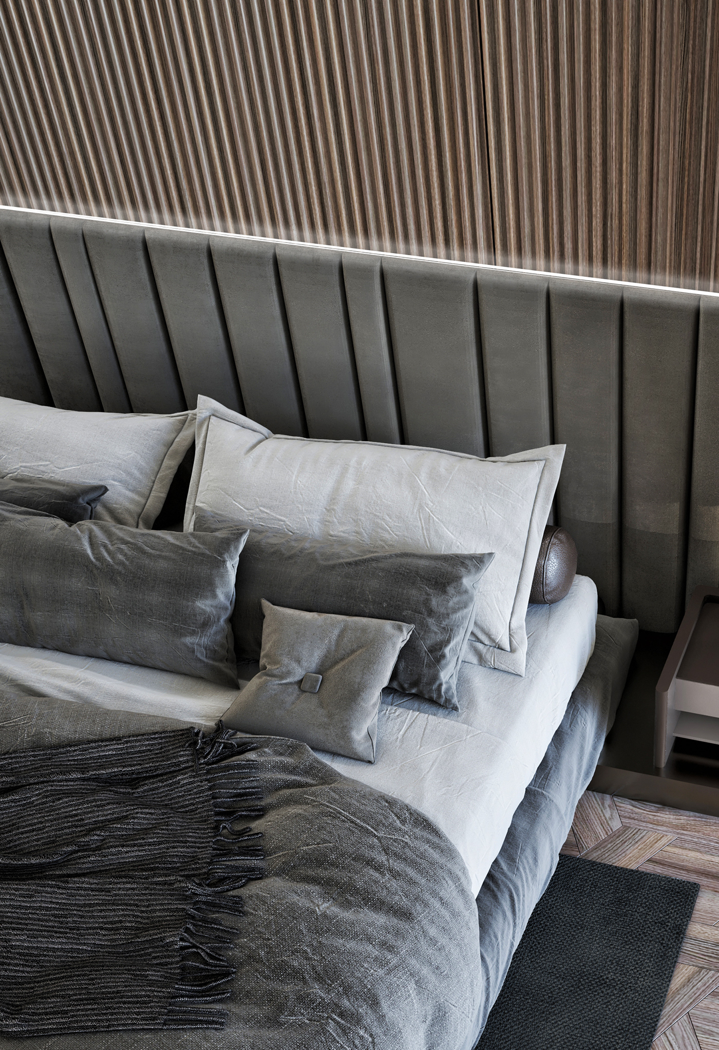 interior design  3dmax bedroom 3D apartment archviz corona modern Render visualization