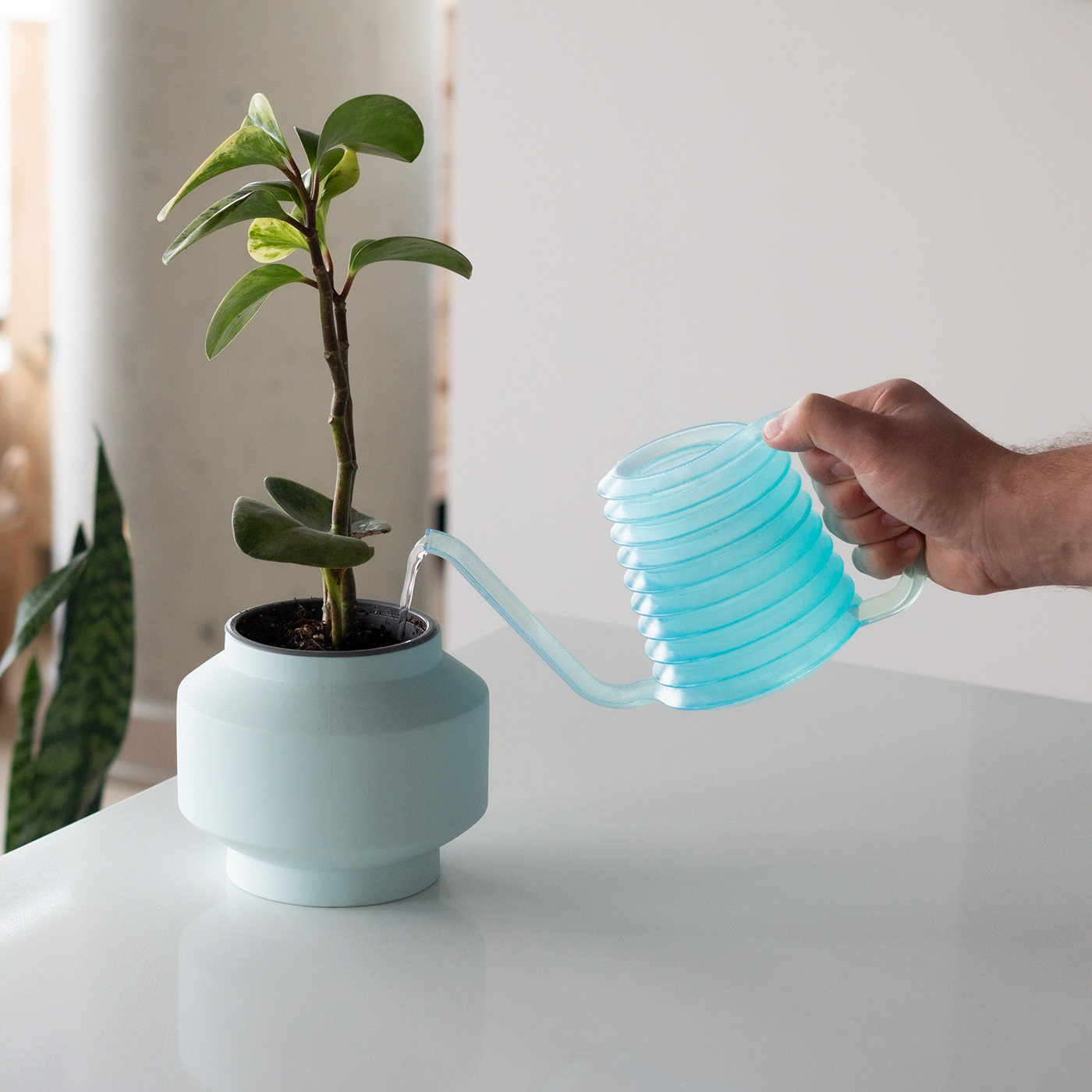 3d printing design furniture glass industrial design  product product design  transparent watering can