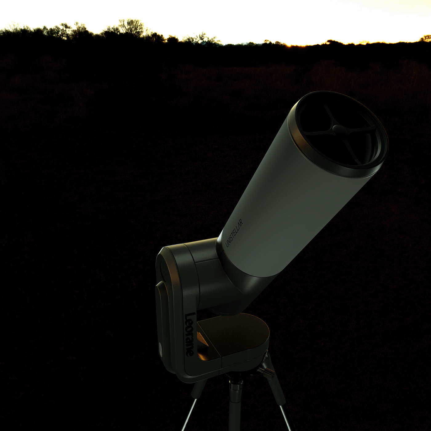 3D cinema 4d Octane Render Telescope visualization