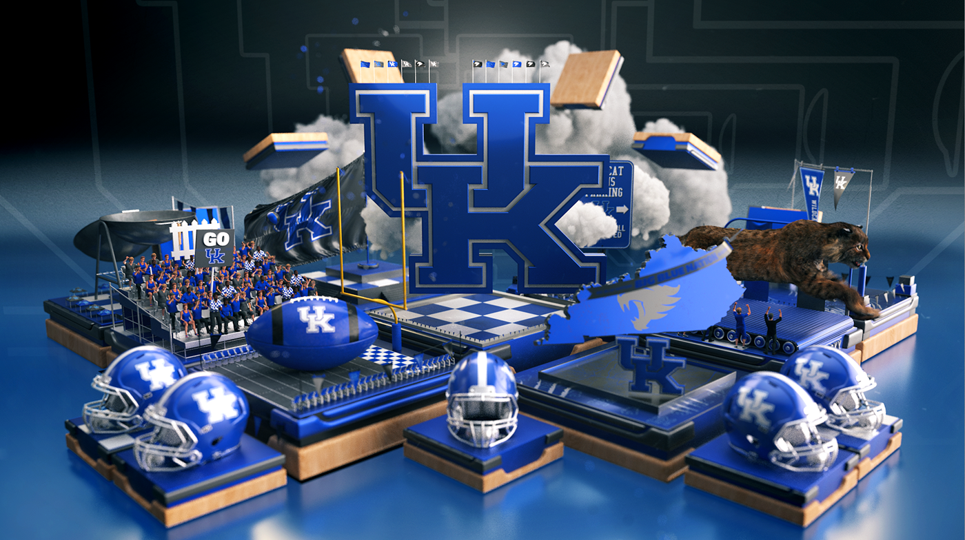 SEC football sports ESPN college cinema 4d octane arnold 3D network
