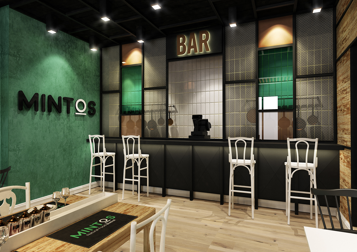 restaurant Bistrot mintos modern interiordesign Interior geometry graphic graphicdesign design