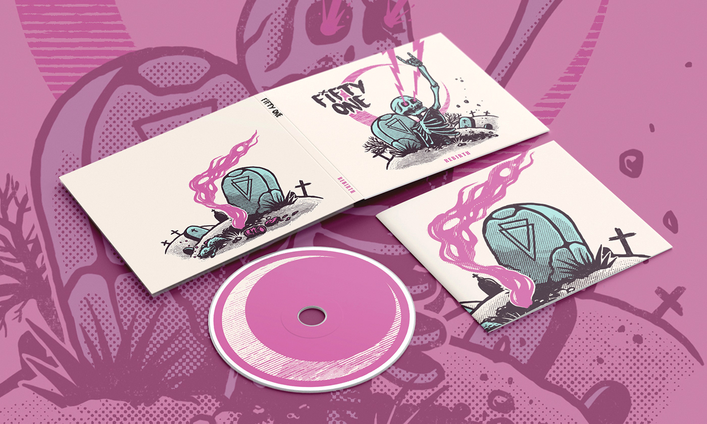 Album album cover artwork cd design digipack ILLUSTRATION  print habillage de musique Punk-Rock