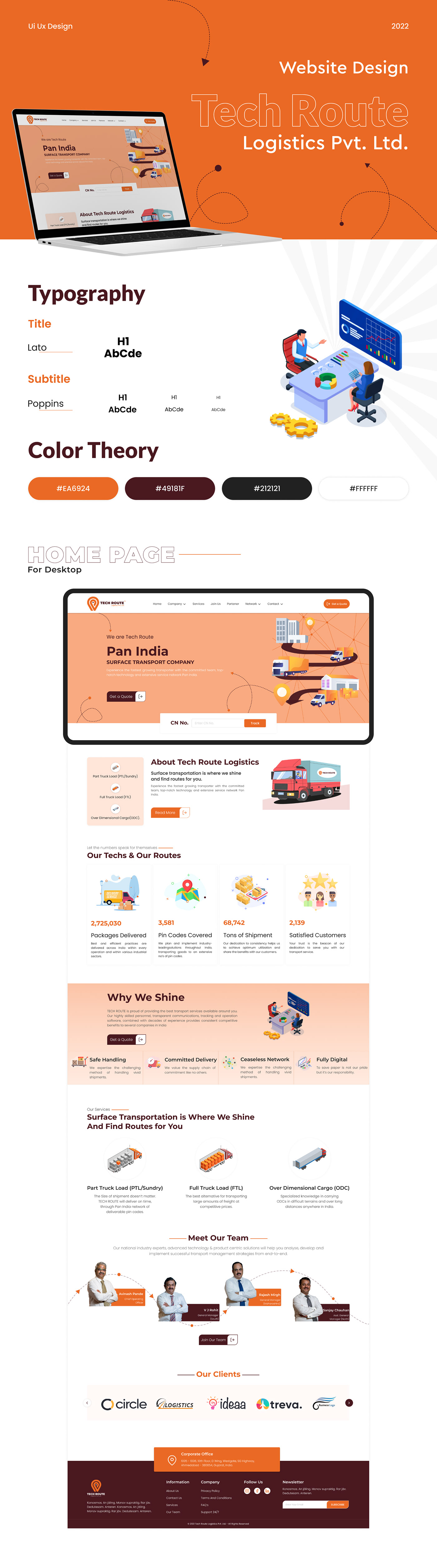 Figma landing page Website Design
