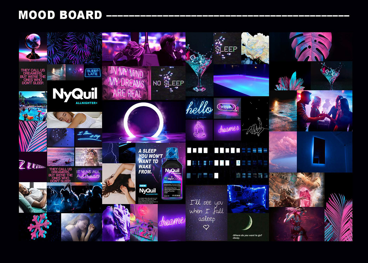 branding  Mockup moodboard vibes color purple millenial cool trendy