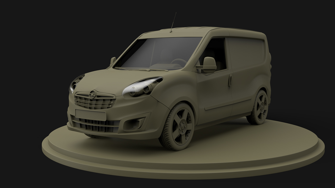 models 3D Render winter Vehicle ATV