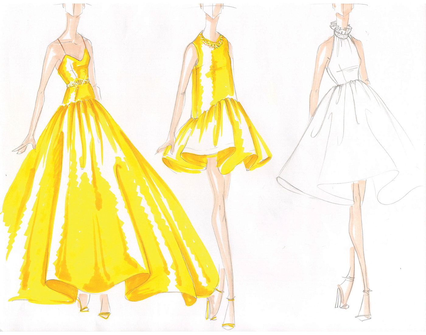 Fashion  design sketching mood styling  trend