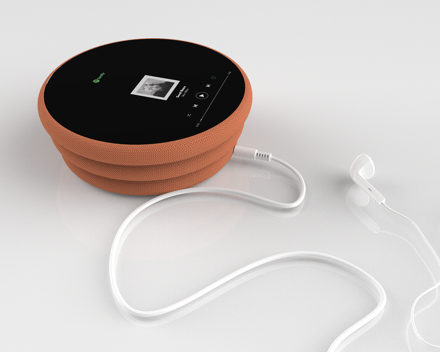 Autonomous concept conceptual design Display music product design  sound speaker spotify touchscreen
