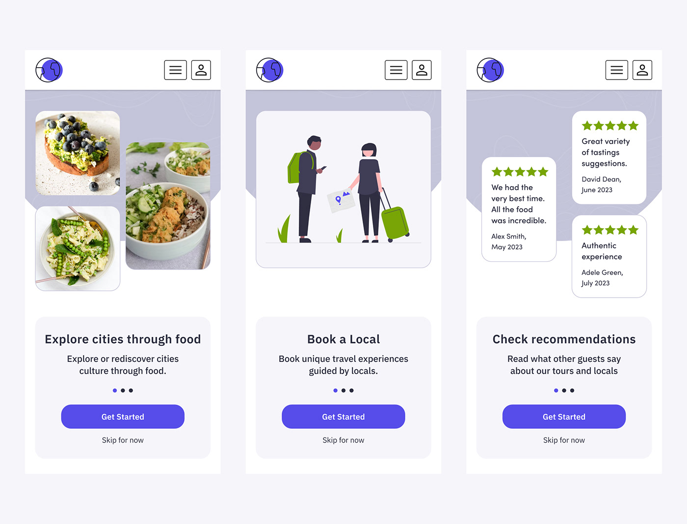 ux ui design Travel tourism local food Booking Booking tours Food  Mobile app food app