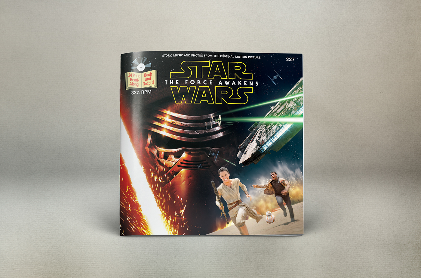 star wars The Force Awakens #ForceFriday Retro read-along record vinyl Disneyland
