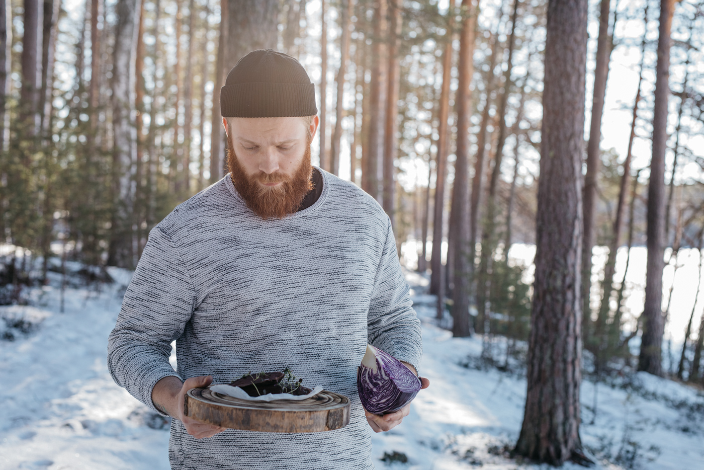 Radisson Plaza winter food nordic food outdoors chef cooking Nature winter finland Food 