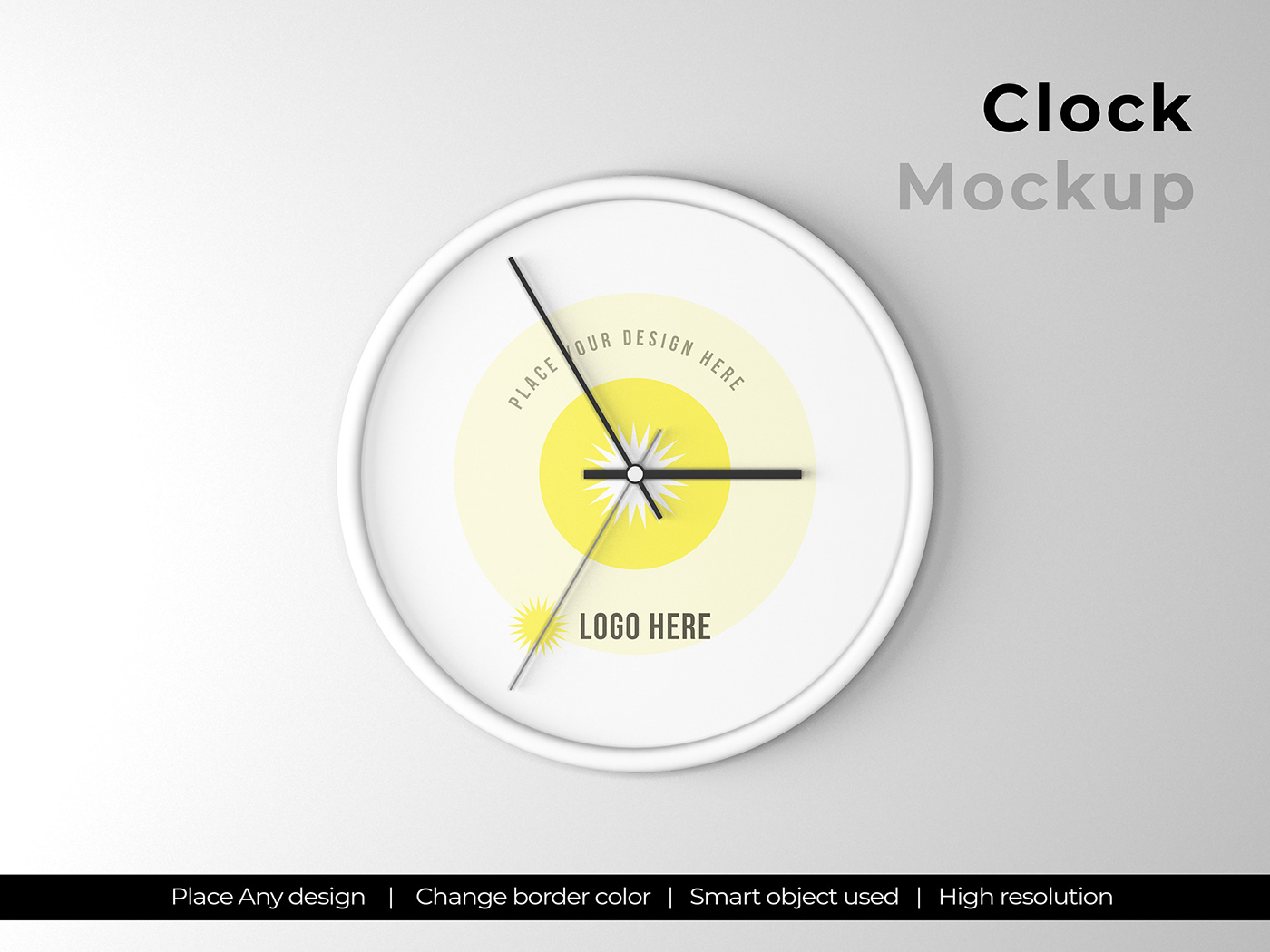 clock clock mockup Mockup wall clock mockup