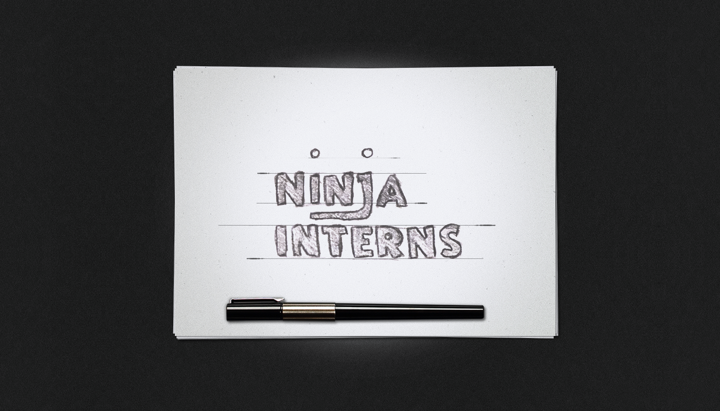 logo Logotype typograghy identity ninja free Style modern stylish simple circle pattern minimal flat brand