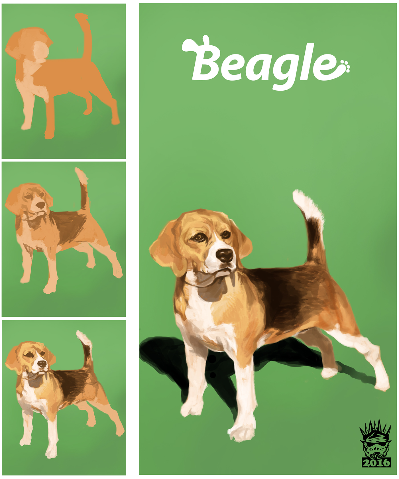 Cat beagle photoshop Pet