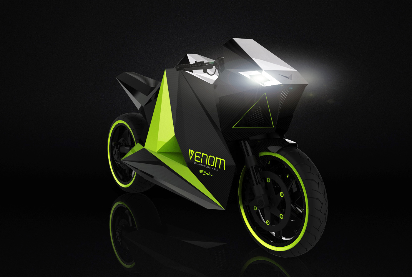 venom vision concept automotivedesign motorcycle design future Belkharmoudi Aziz