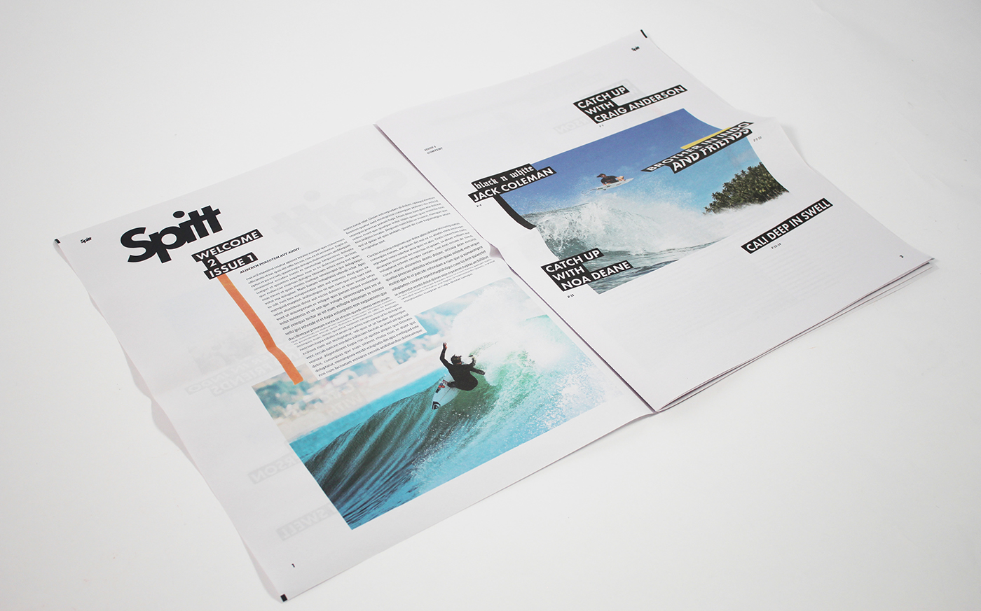 Adobe Portfolio newprint newspaper print Surf free tabliod magazine surfing water