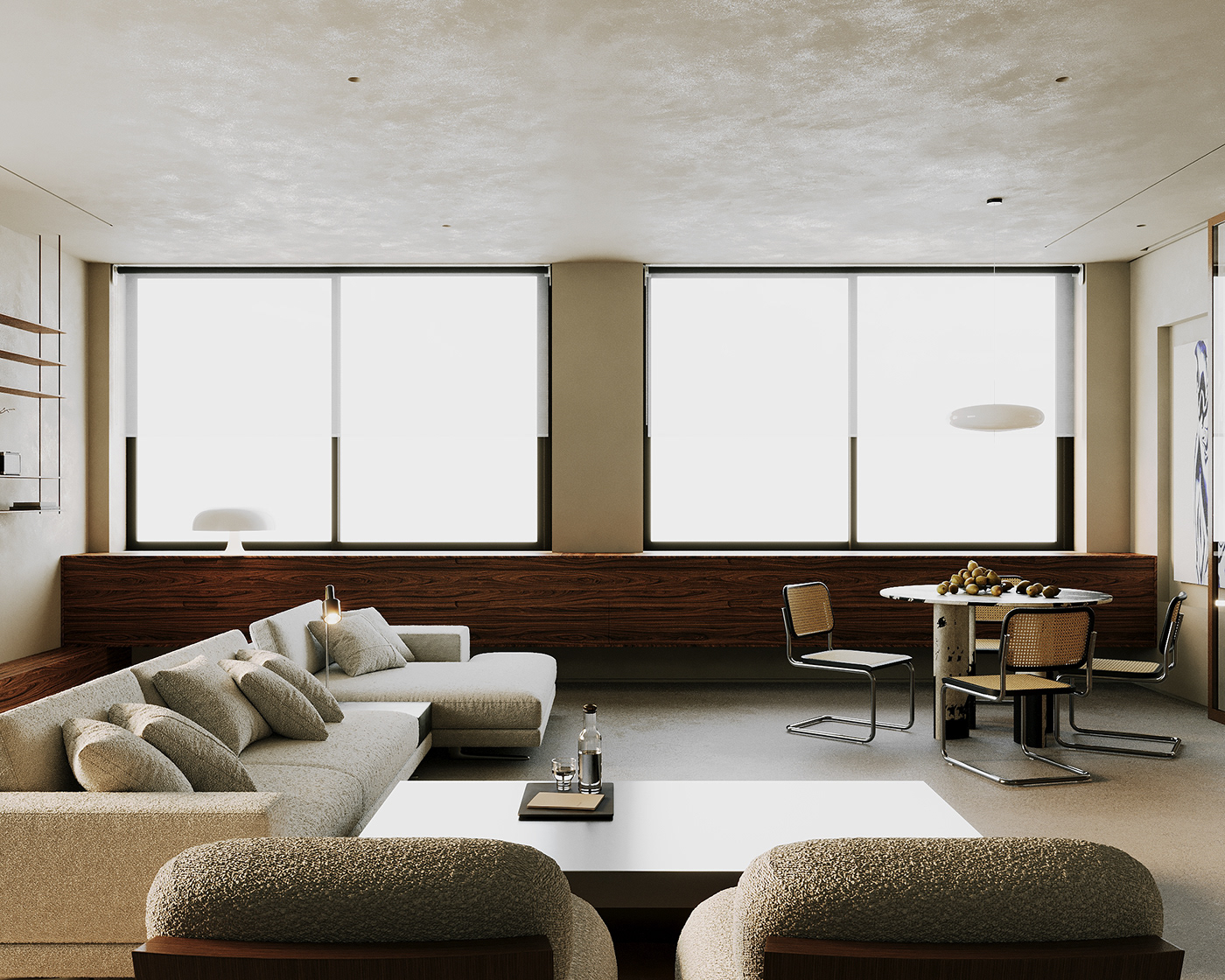 3ds max architecture visualization Render design interior design  living room residential modern corona