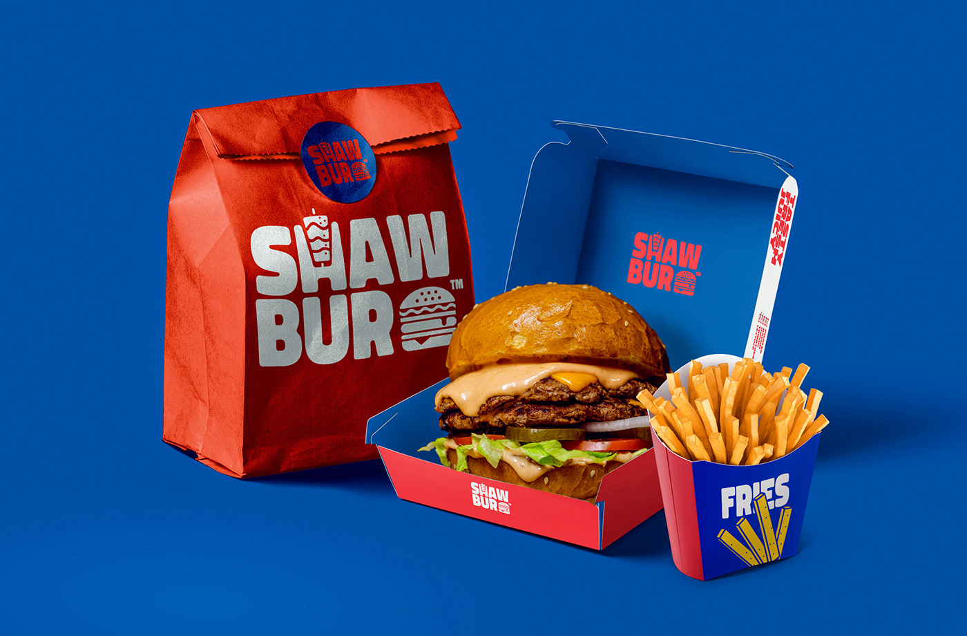 blue burger burgerjoint fastfood Food  neon red restaurant sandiwch shawarma