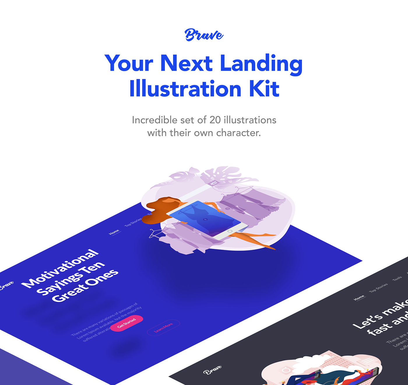 ILLUSTRATION  Illustrator gradient ai Colourful  Web landing svg EPS vector