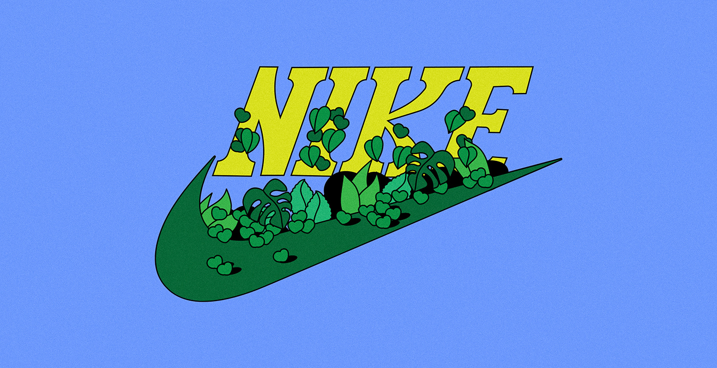 Nike Swoosh Conceptual design with Jungle elements