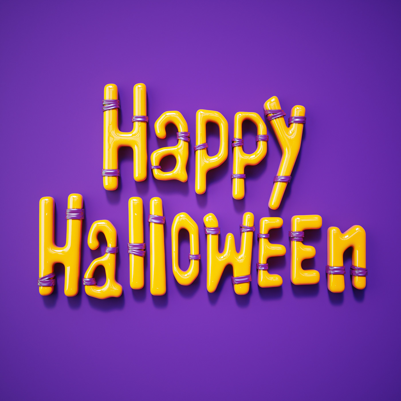 cartoon cute halawany Halloween spooky 3D art c4d Character concept