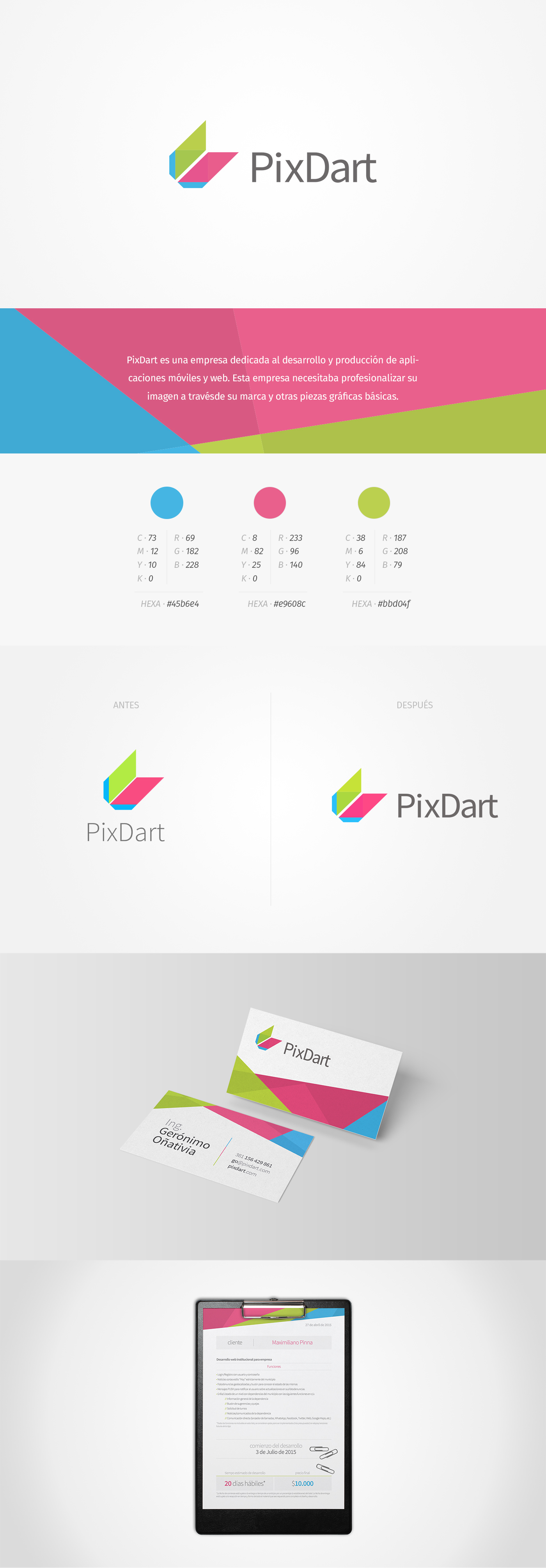 diseño grafico diseño gráfico pixdart Web develop desarrollo mobile apps