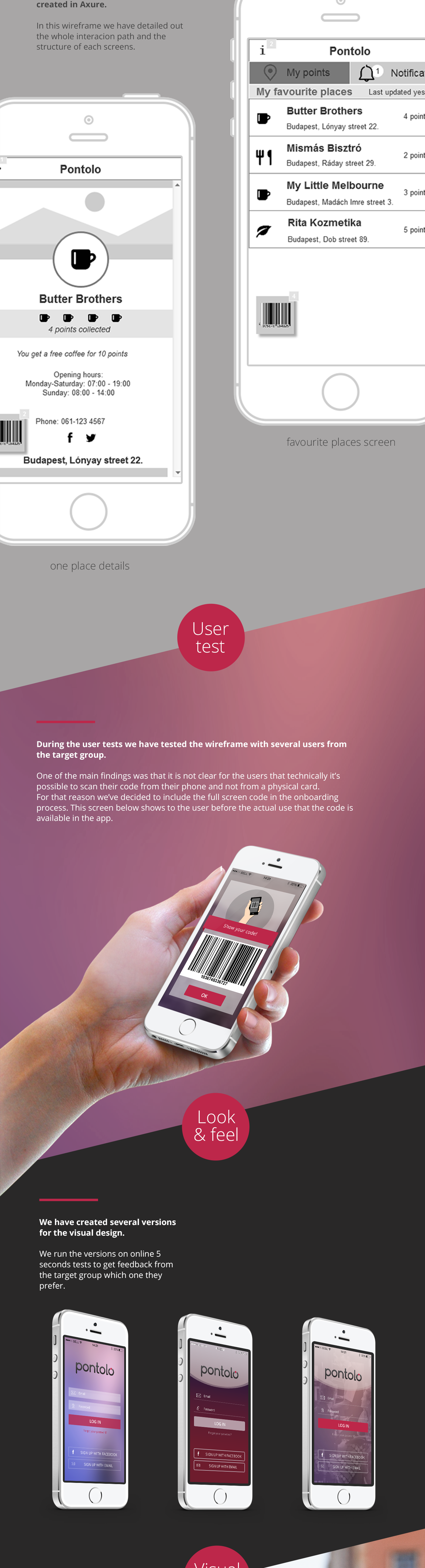 loyalty card UX research ux UI Mobile Application point collector