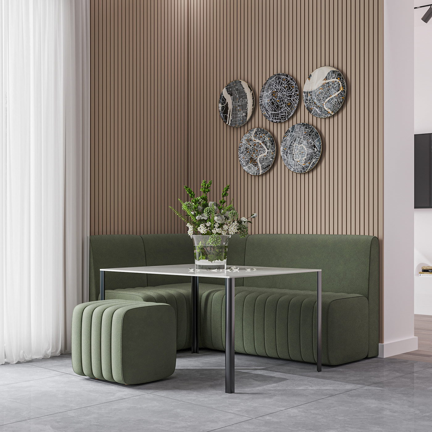 brend design interior design  kitchen minimal modern sofa Soft corner