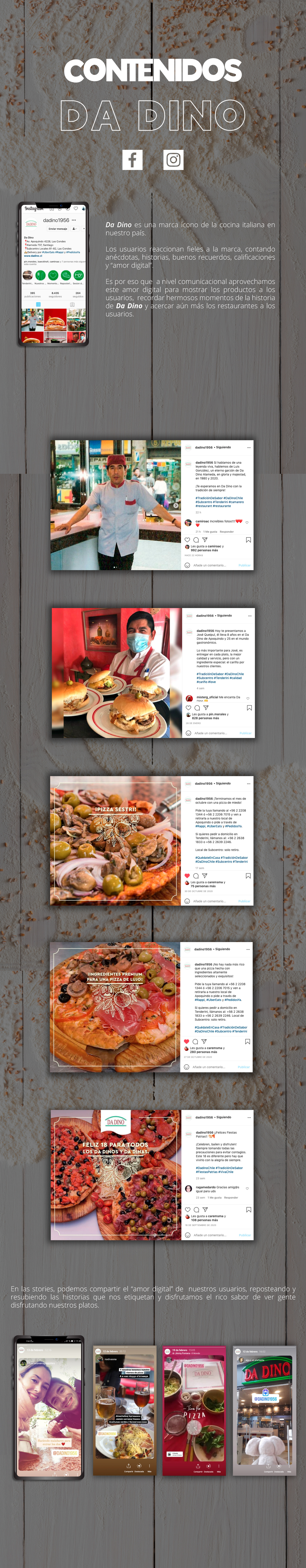 community manager da dino facebook Food  instagram Pizza restaurante social media