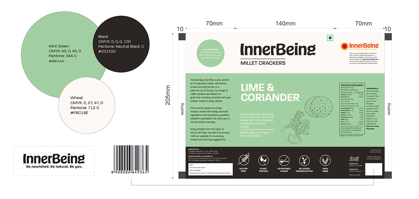 Branding design healthy food Packaging