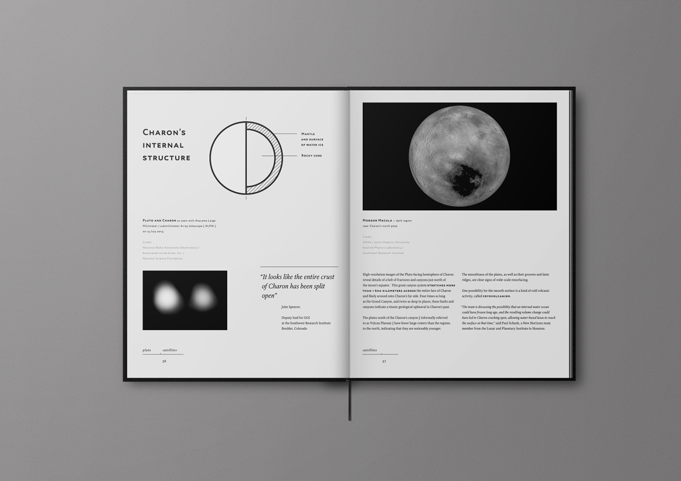 Pluto Space  book black and white astronomy New Horizons