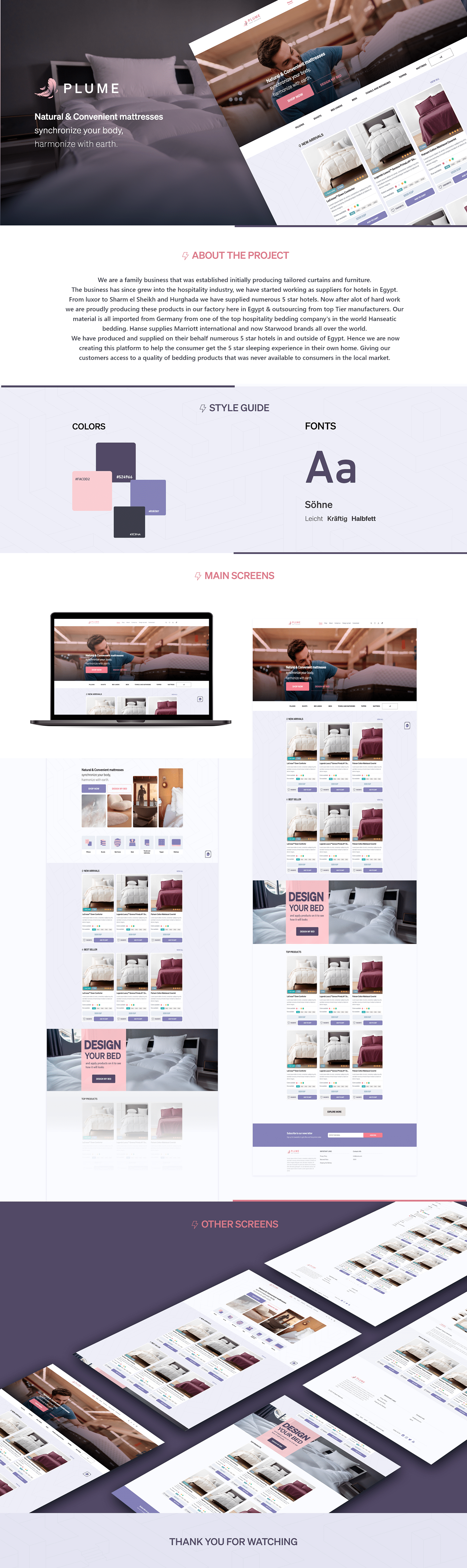 landing page mattresses site UI ui design UI/UX ux Web Web Design  Website