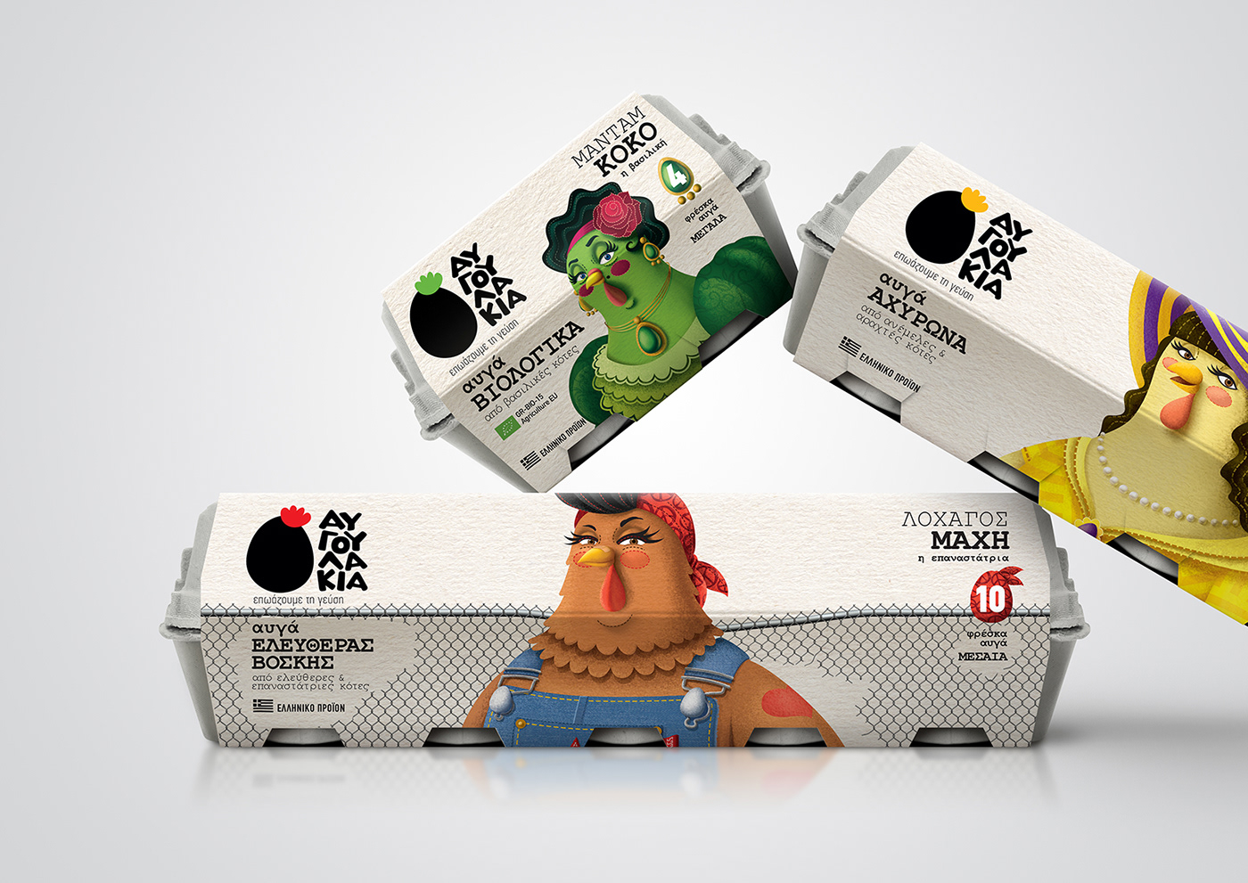 egg Food  chicken deli Packaging ILLUSTRATION  Fun Character game fresh