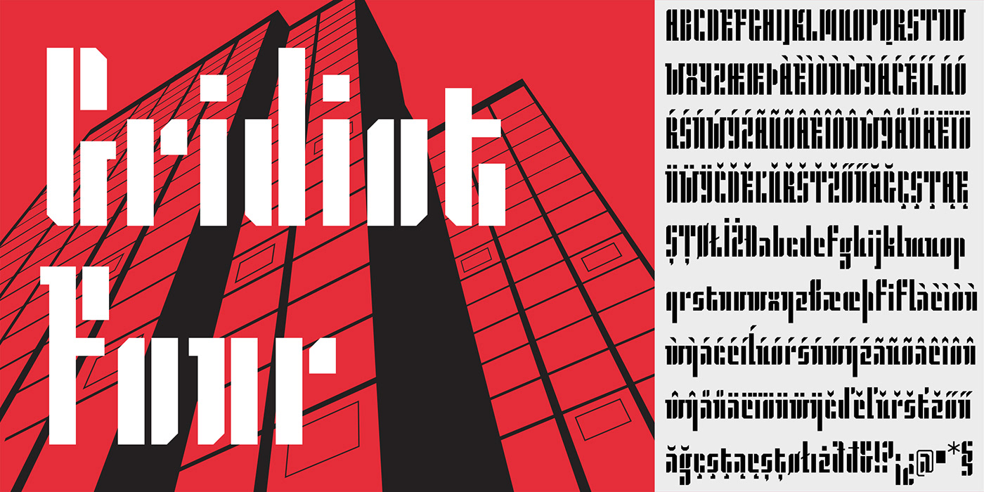 modular grid type design typography  