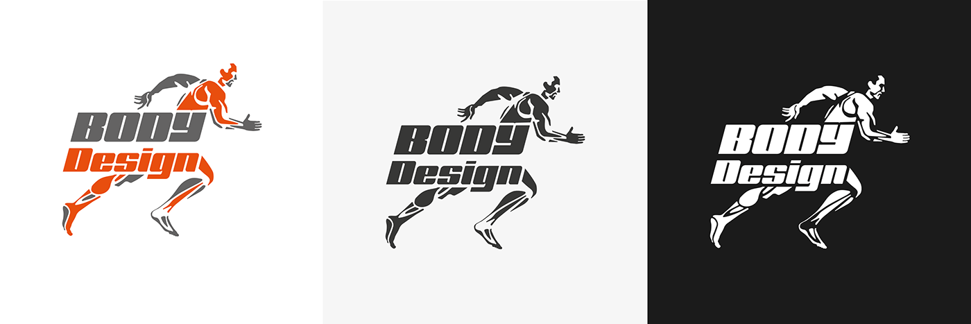 sport logo muscle run luxury Carbon Fiber silver prestige trainer Fitnes club