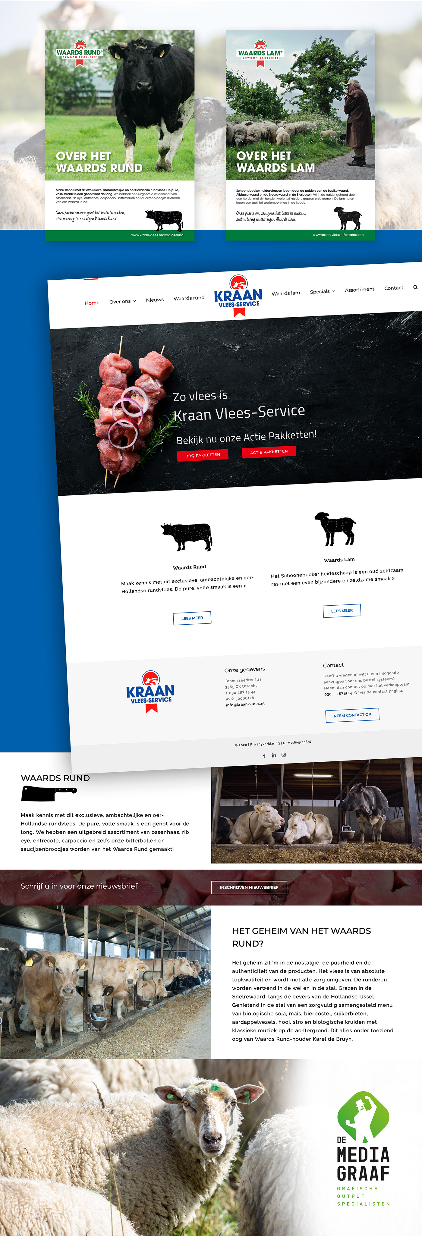 design logo meat site typography   UI Website