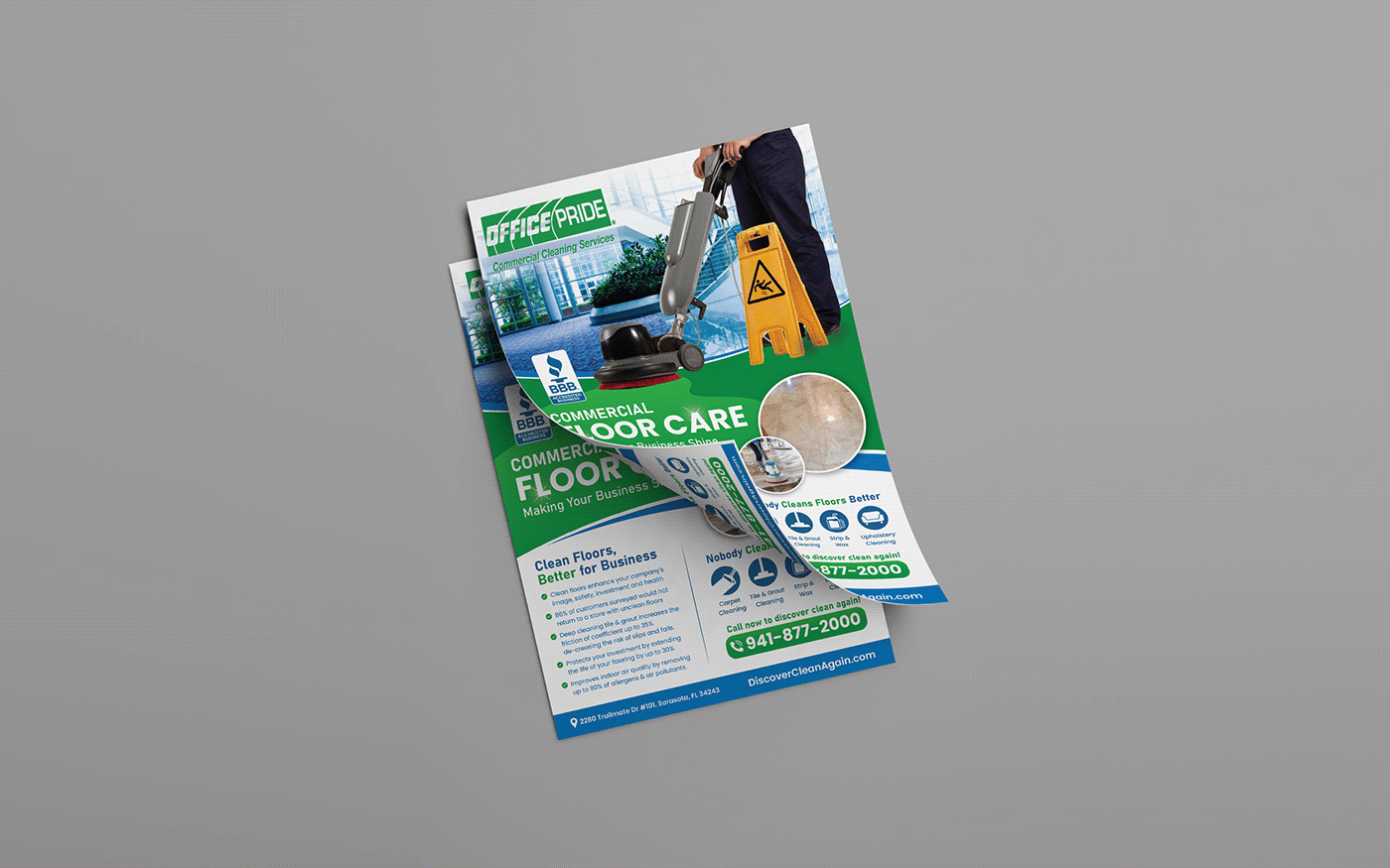services company business Socialmedia ads flyer brochure cleaning flyer design